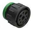 Thermoplastic housing DIP Connector with multiple terminal options designed for temperature range minus 55 to plus 125 degrees Celsius