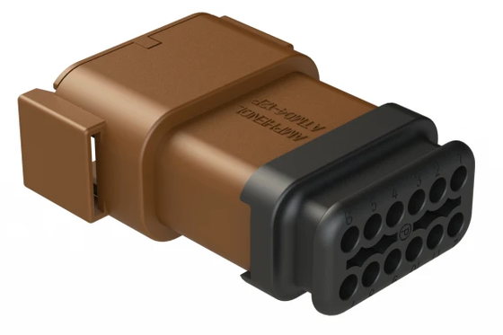 Amphenol ATM04-12PD-SR1BN Cable maschio Recettacolo rettangolare Componente elettronico originale di fabbrica con rilievo della tensione D-Key 12 Disegno della posizione